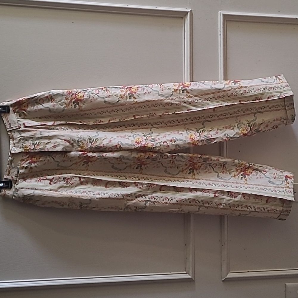 Vintage Ralph Lauren Polo Floral Pants Trousers *See Measurements* - Picture 1 of 6